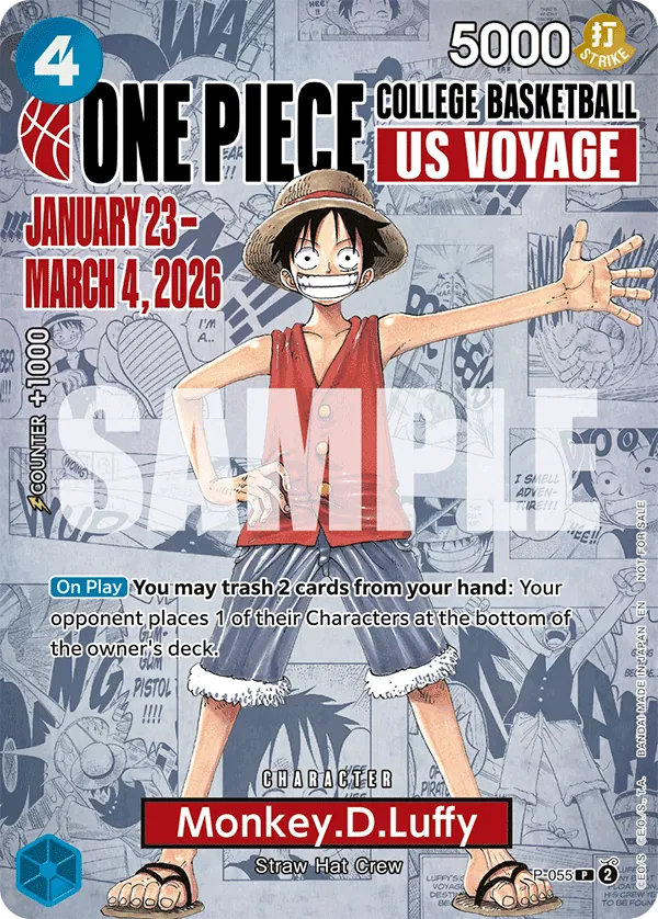 Monkey.D.Luffy P-055 One Piece card