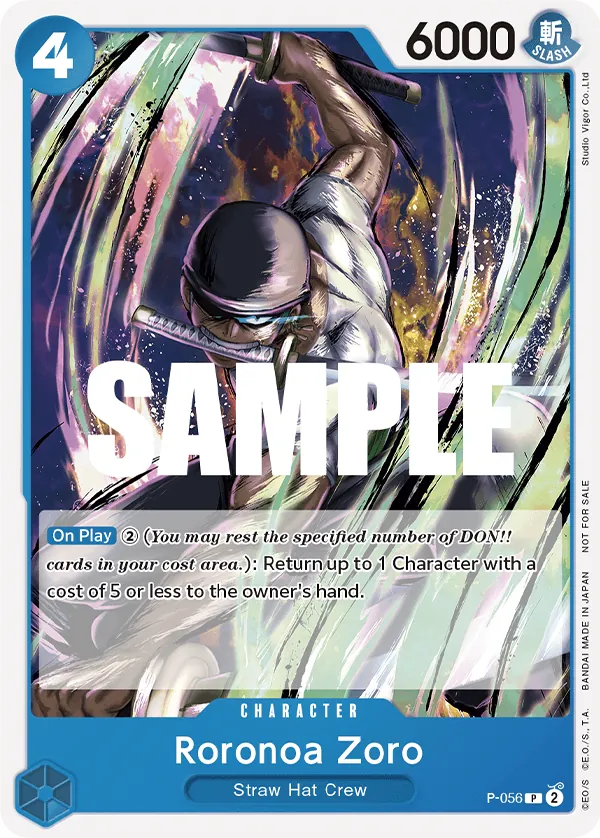 Roronoa Zoro P-056 One Piece card