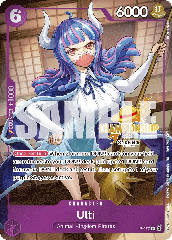 Ulti P-077 One Piece card