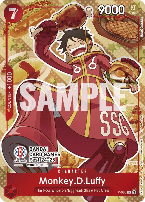 Monkey.D.Luffy P-080 One Piece card