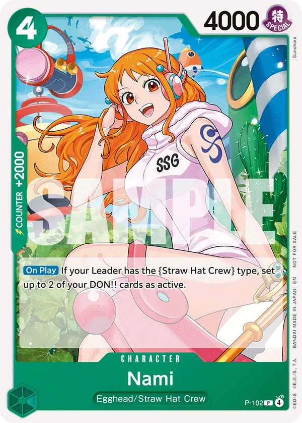 Nami P-102 One Piece card