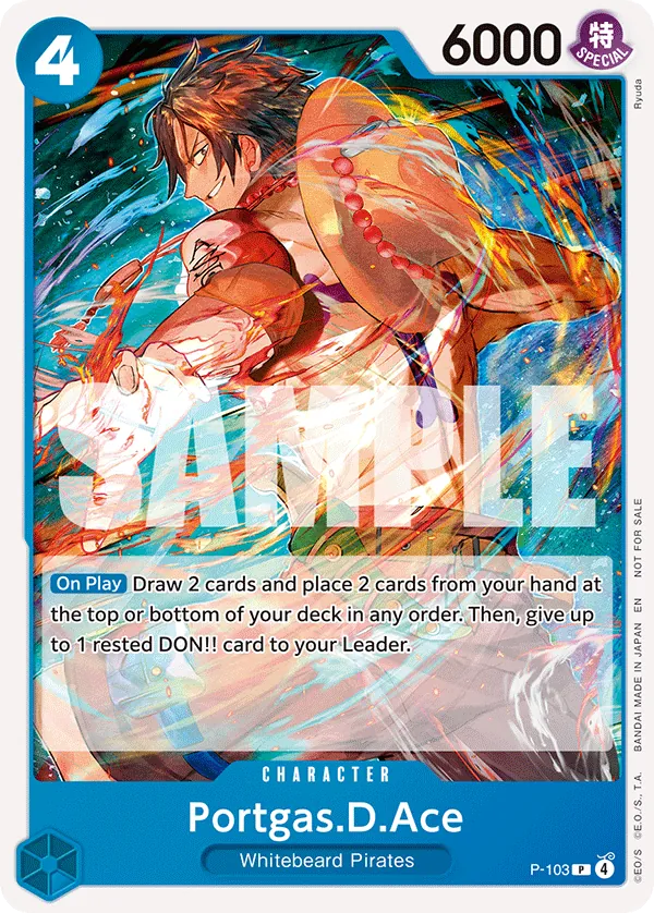 Portgas.D.Ace P-103 One Piece card