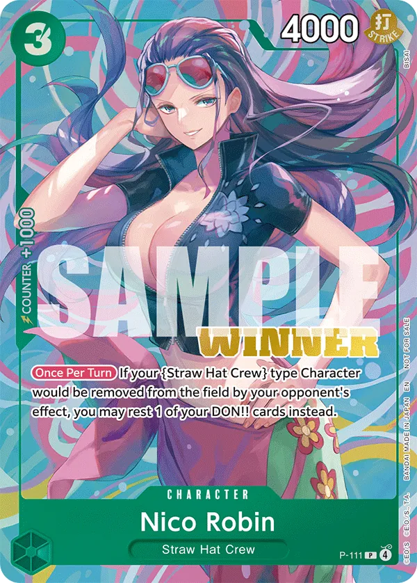Nico Robin P-111 One Piece card