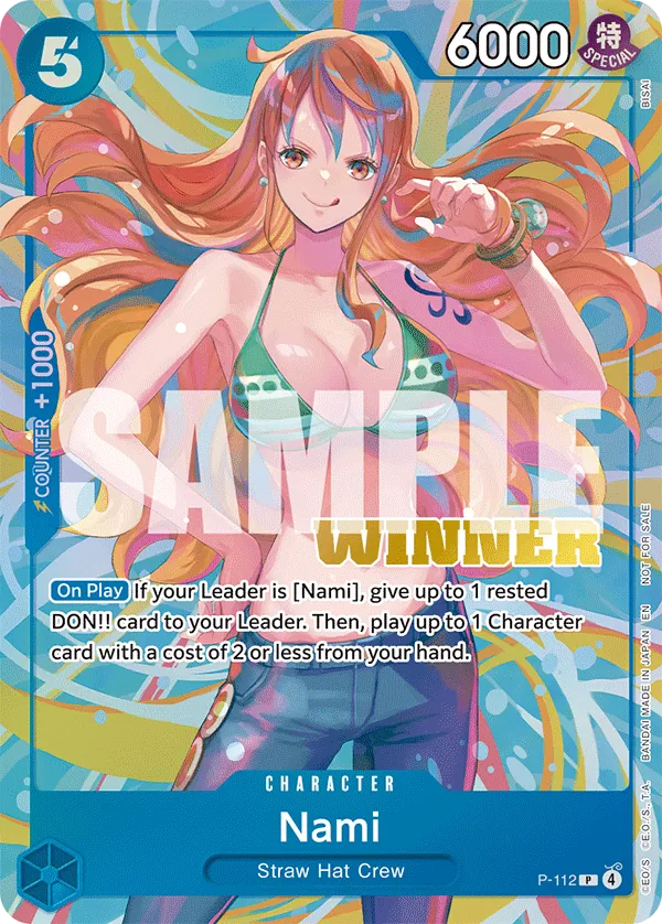 Nami P-112 One Piece card