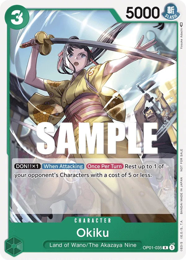 Okiku OP01-035 One Piece card