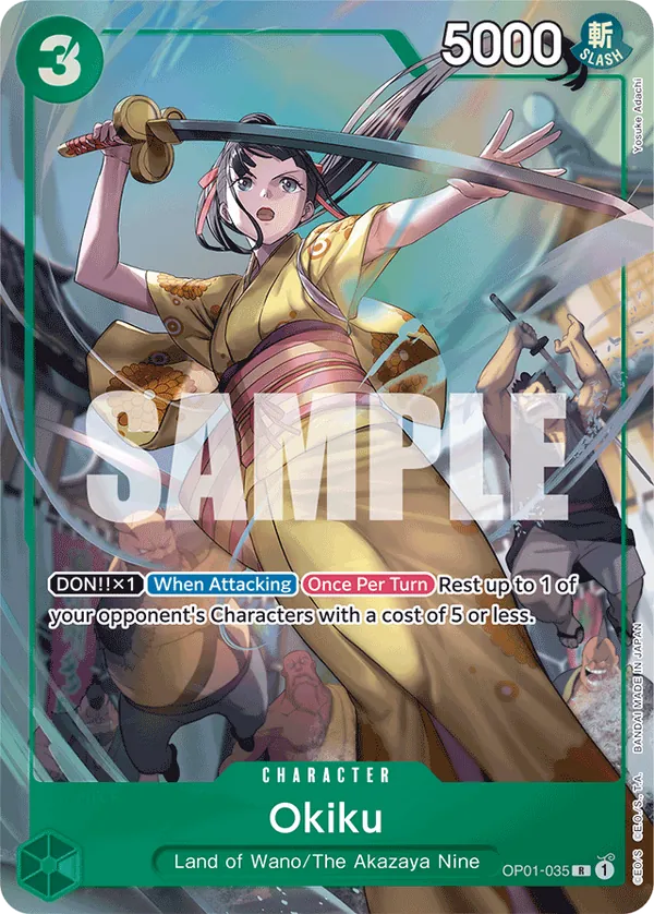 Okiku OP01-035 One Piece card