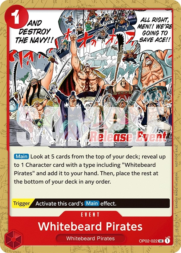 Whitebeard Pirates OP02-022 One Piece card
