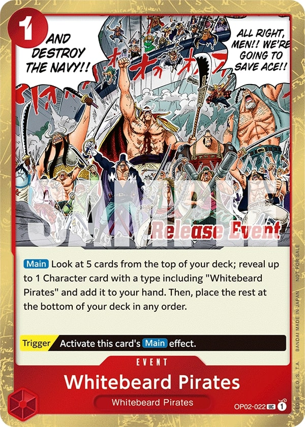 Whitebeard Pirates OP02-022 One Piece card