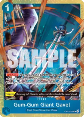 Gum-Gum Giant Gavel (UP OP03-055) Unnumbered Promos