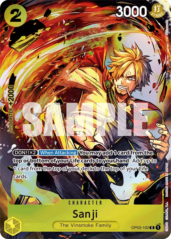 Sanji OP03-102 One Piece card