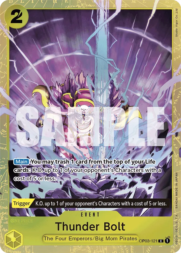 Thunder Bolt OP03-121 One Piece card
