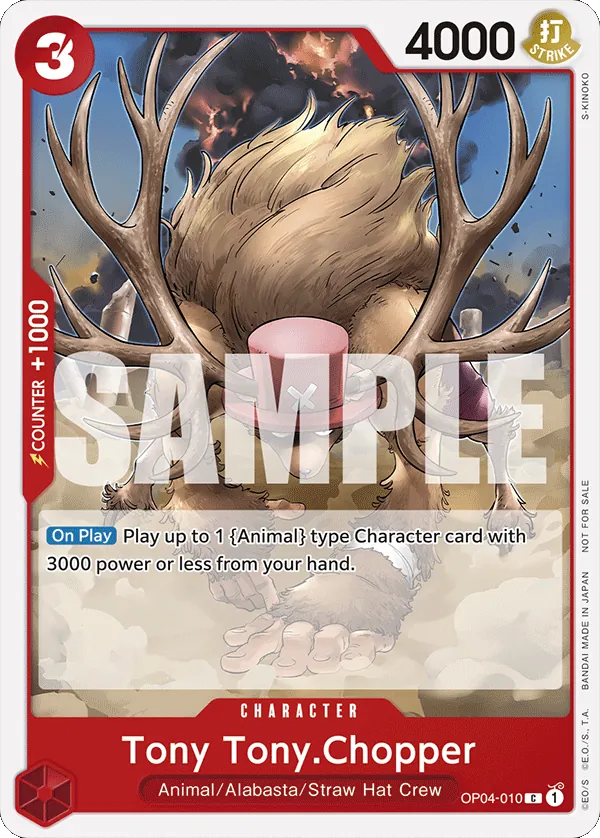 Tony Tony.Chopper OP04-010 One Piece card