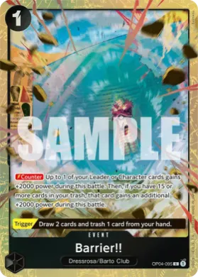 Barrier!! (UP OP04-095) Unnumbered Promos