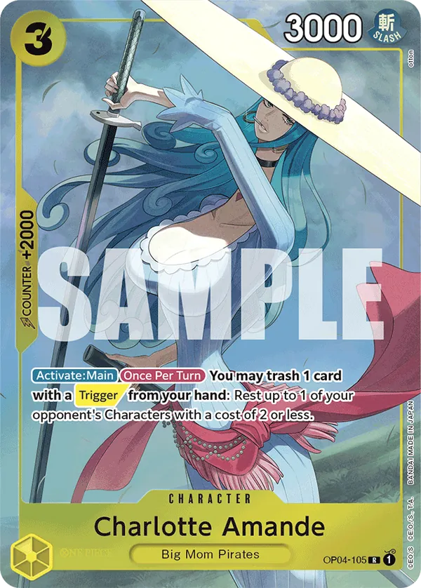 Charlotte Amande OP04-105 One Piece card