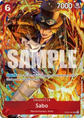 Sabo (UP OP05-007) Unnumbered Promos