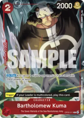 Bartholomew Kuma (UP OP05-011) Unnumbered Promos