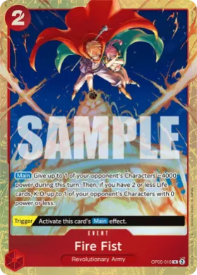 Fire Fist (UP OP05-019) Unnumbered Promos