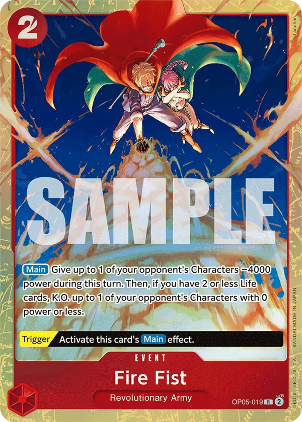 Fire Fist OP05-019 One Piece card