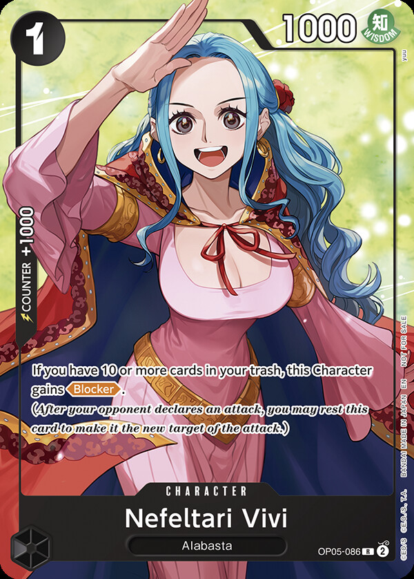 Nefeltari Vivi OP05-086 One Piece card