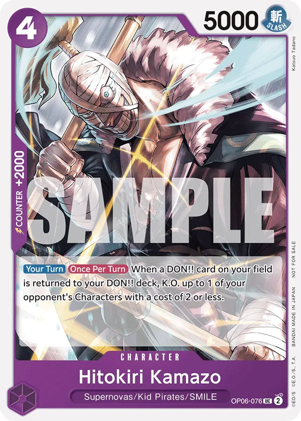 Hitokiri Kamazo OP06-076 One Piece card