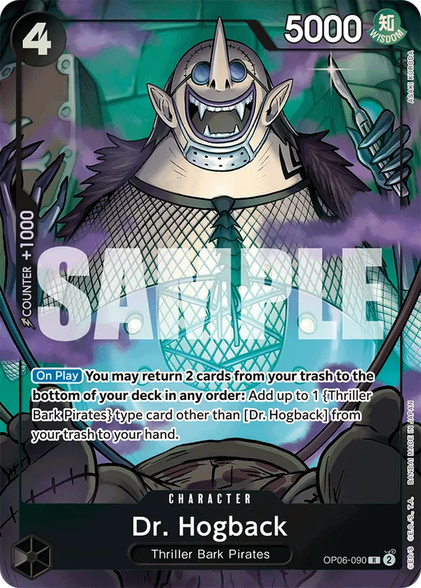 Dr. Hogback OP06-090 One Piece card