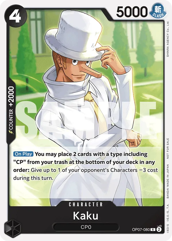 Kaku OP07-080 One Piece card