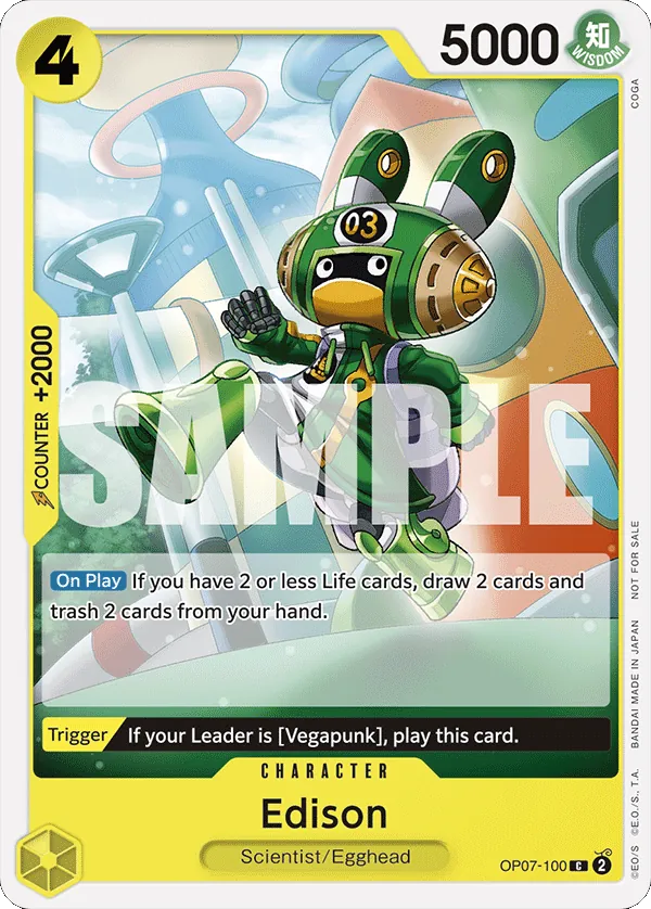 Edison OP07-100 One Piece card