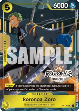Roronoa Zoro (UP OP07-113) Unnumbered Promos
