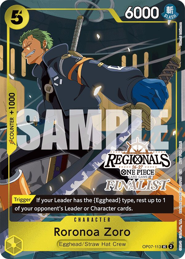 Roronoa Zoro OP07-113 One Piece card