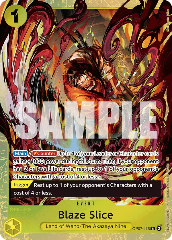 Blaze Slice OP07-116 One Piece card