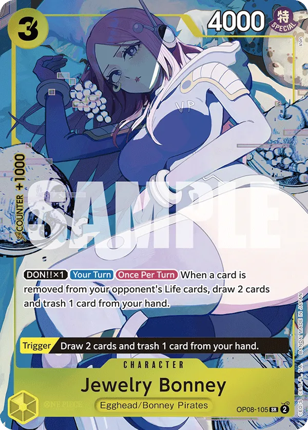 Jewelry Bonney OP08-105 One Piece card