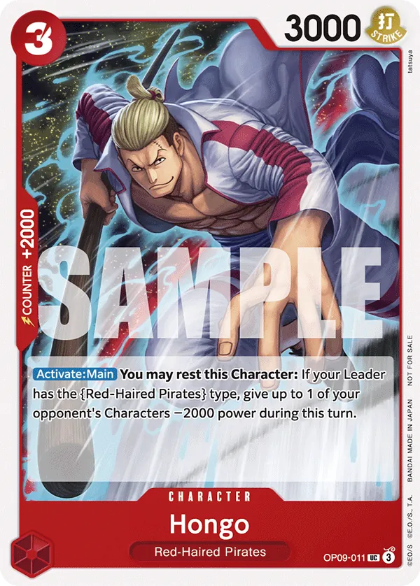 Hongo OP09-011 One Piece card