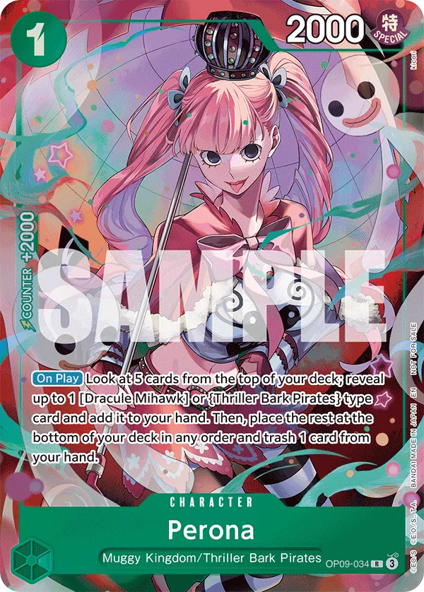 Perona OP09-034 One Piece card