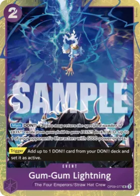 Gum-Gum Lightning (UP OP09-077) Unnumbered Promos