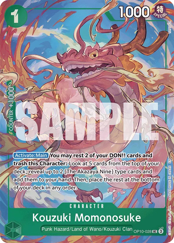 Kouzuki Momonosuke OP10-028 One Piece card
