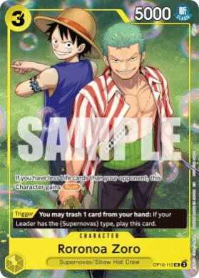 Roronoa Zoro (UP OP10-113) Unnumbered Promos