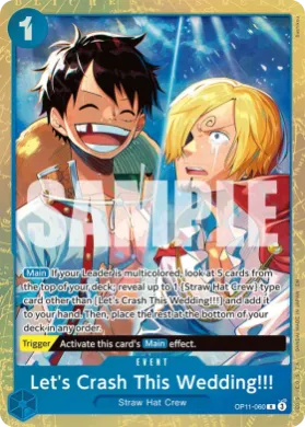 Let's Crash This Wedding!!! (UP OP11-060) Unnumbered Promos
