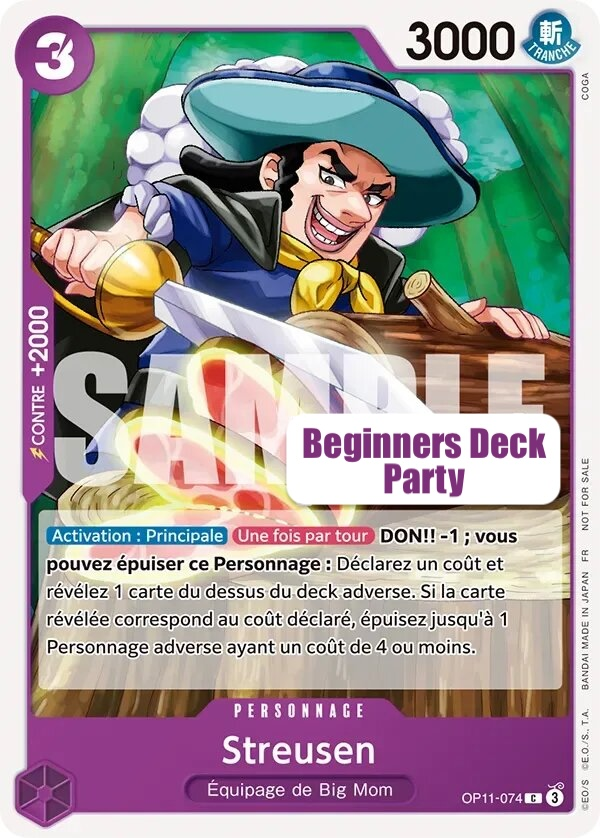 Streusen OP11-074 One Piece card