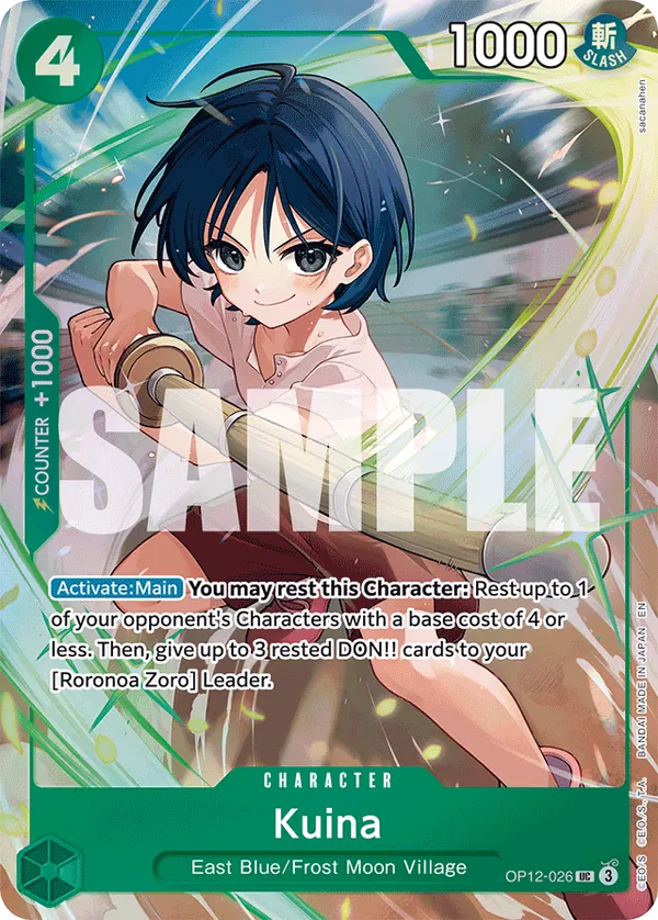 Kuina OP12-026 One Piece card