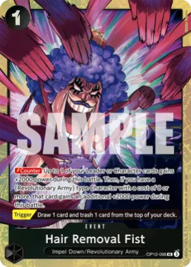 Hair Removal Fist (UP OP12-098) Unnumbered Promos