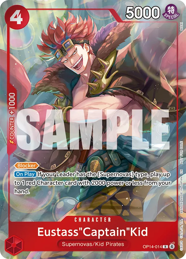 Eustass"Captain"Kid OP14-014 One Piece card