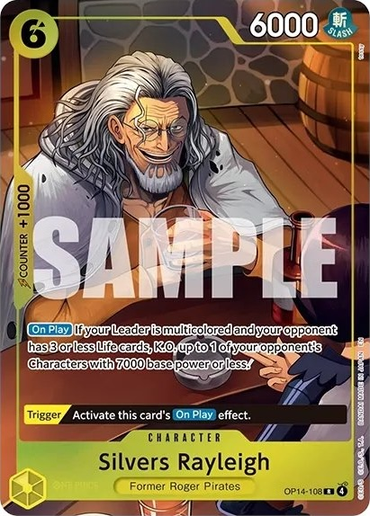 Silvers Rayleigh OP14-108 One Piece card