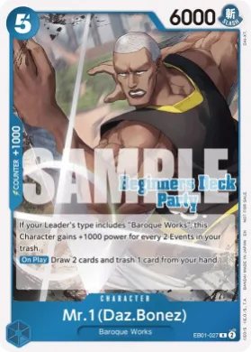 Mr.1(Daz.Bonez) (UP EB01-027) Unnumbered Promos