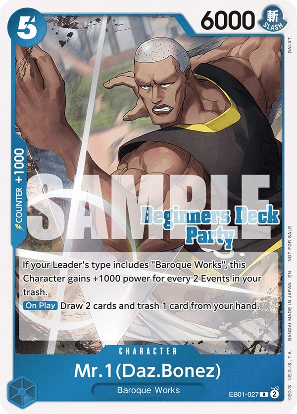 Mr.1(Daz.Bonez) EB01-027 One Piece card