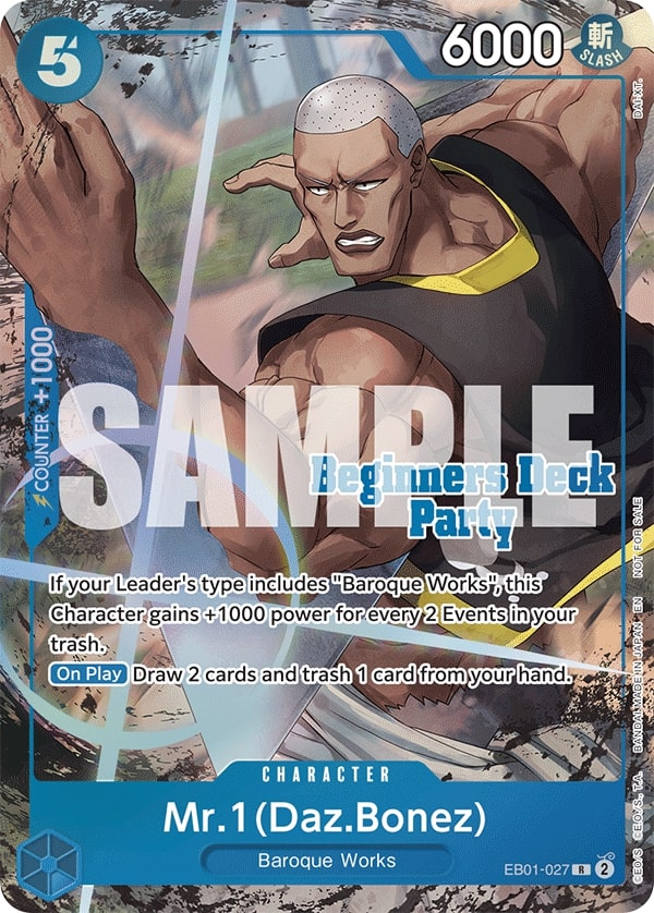 Mr.1(Daz.Bonez) EB01-027 One Piece card