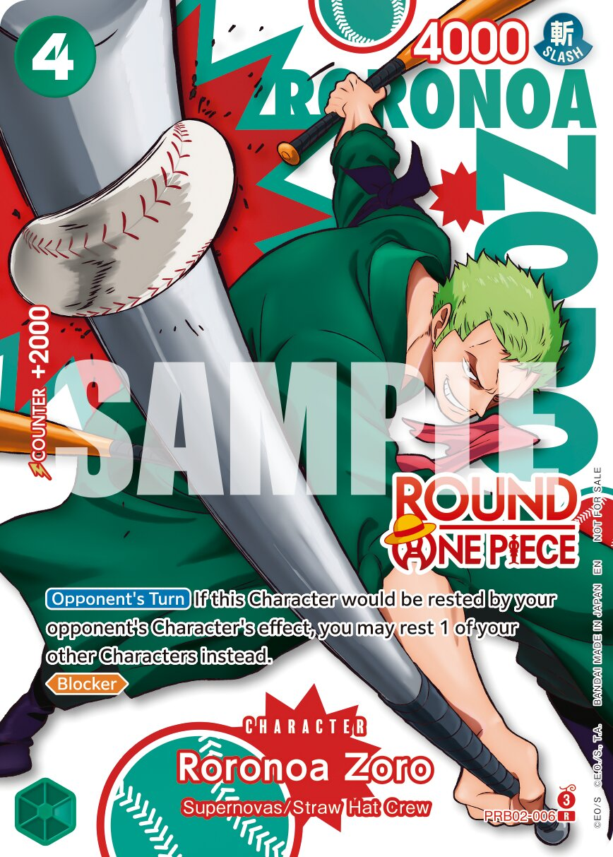 Roronoa Zoro PRB02-006 One Piece card