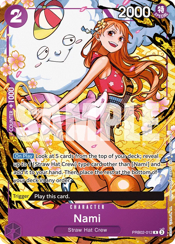 Nami PRB02-012 One Piece card