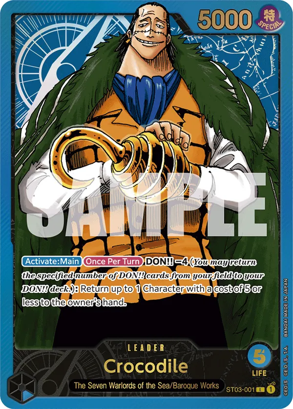 Crocodile ST03-001 One Piece card