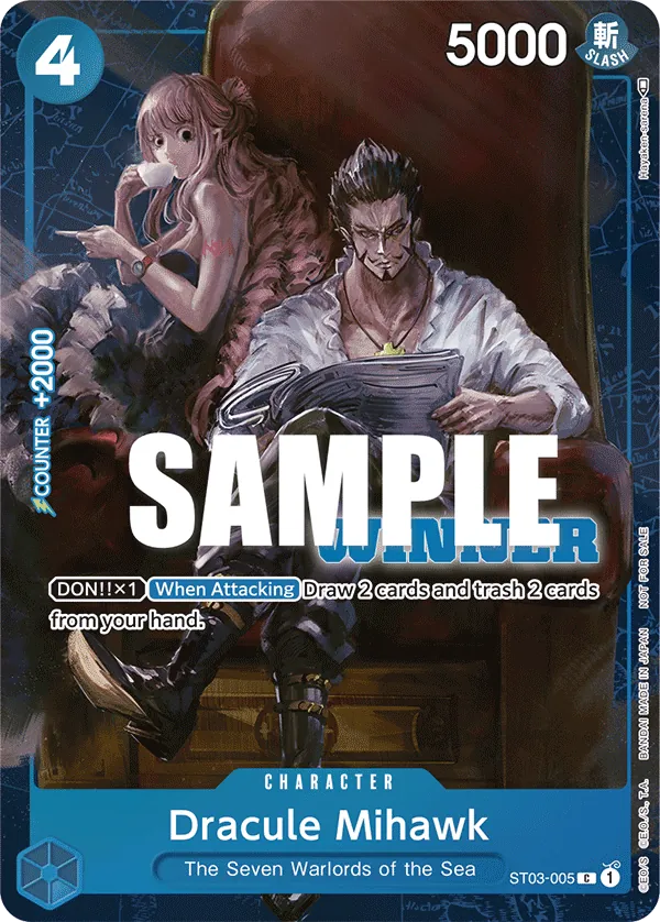 Dracule Mihawk ST03-005 One Piece card