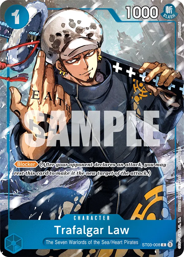 Trafalgar Law ST03-008 One Piece card